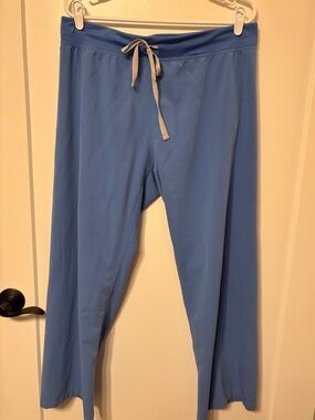 FIGS Ciel Blue Basic Livingston Pant Large Petite